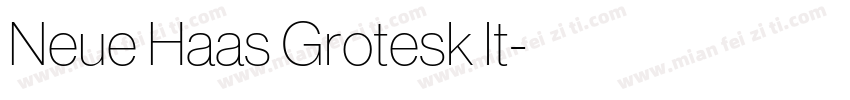 Neue Haas Grotesk It字体转换